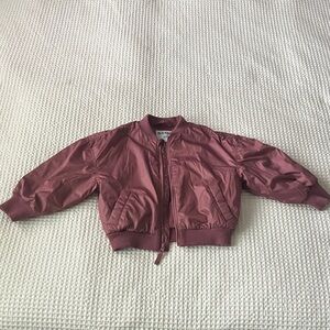 Old Navy Kids Pink Puffer Bomber Jacket